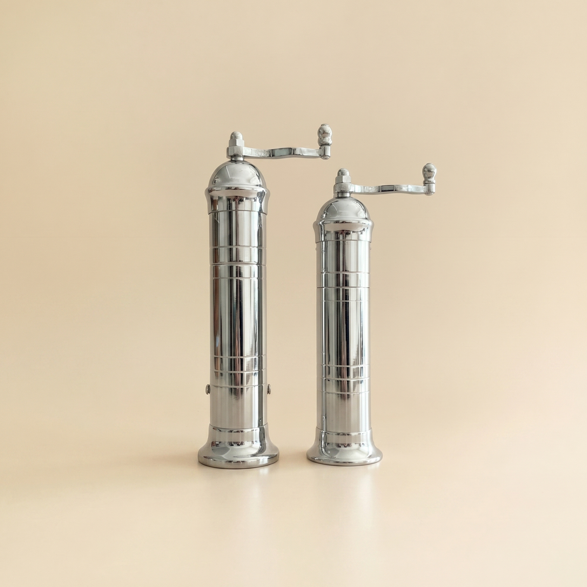 Chrome + Brass Mills Riser Set
