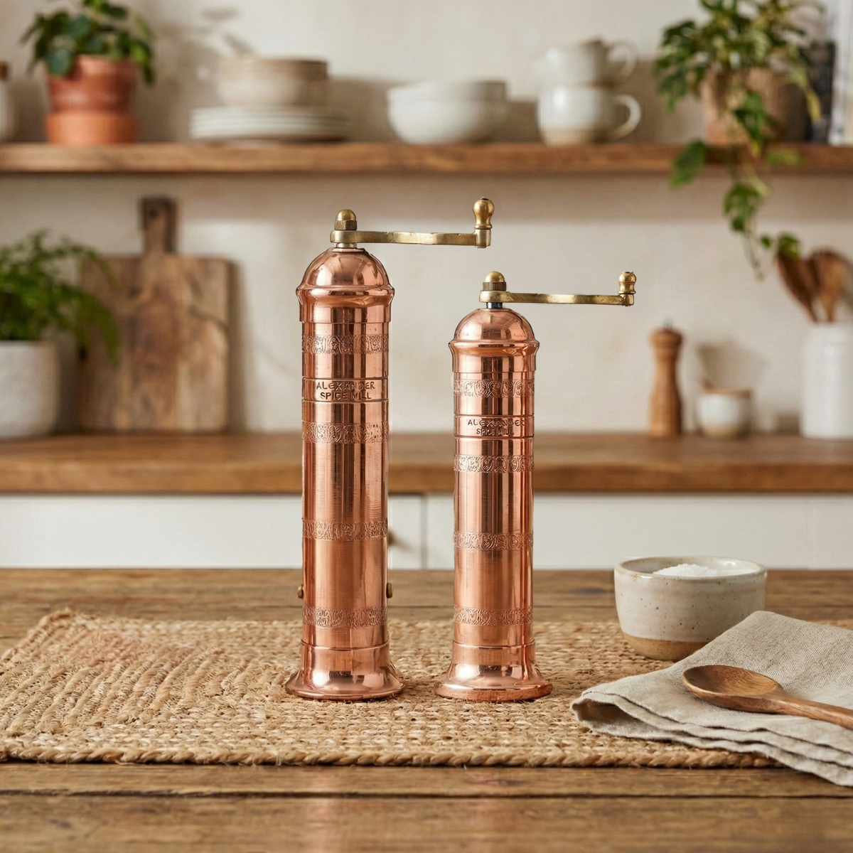 Copper + Brass Salt & Pepper Mills