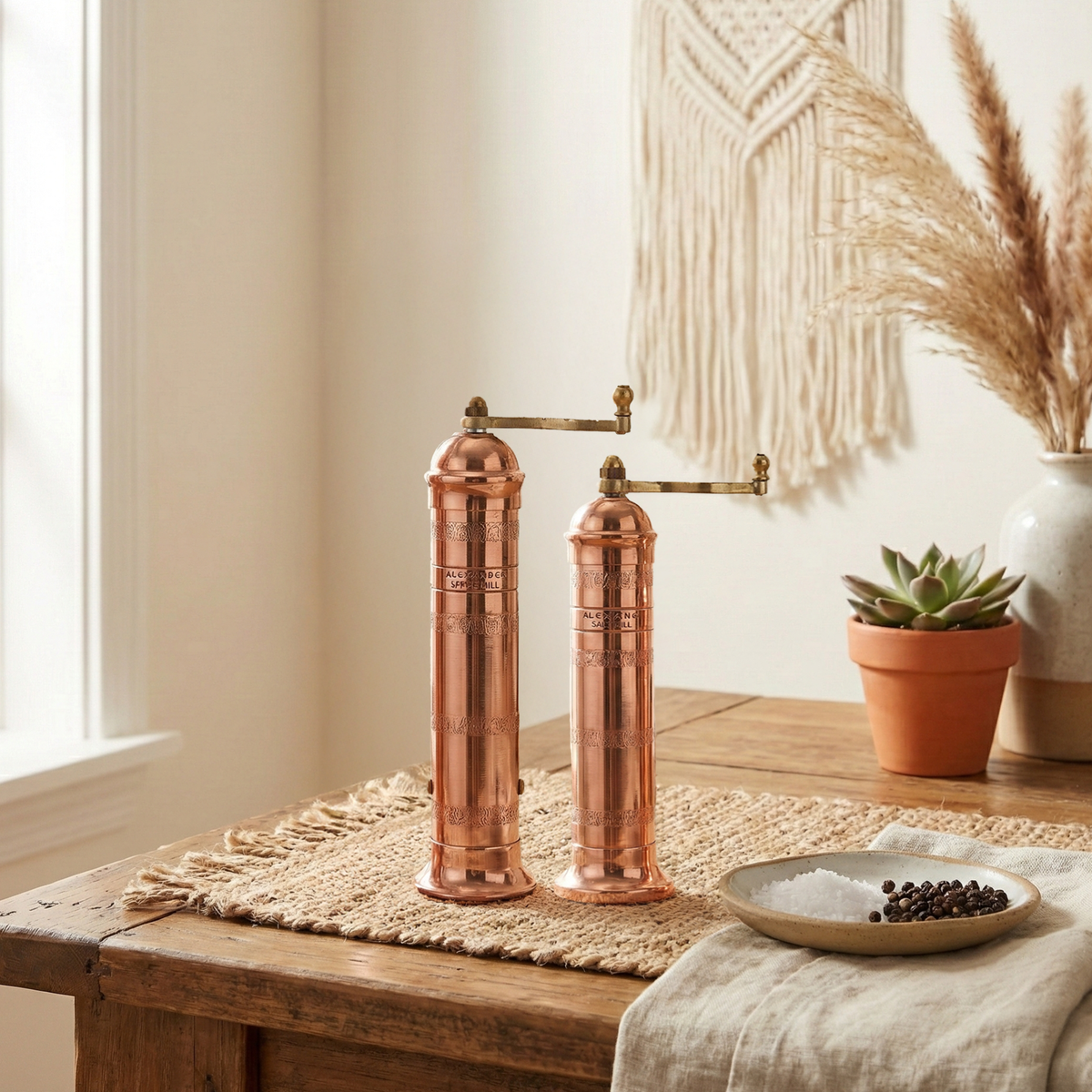 Copper + Brass Salt & Pepper Mills
